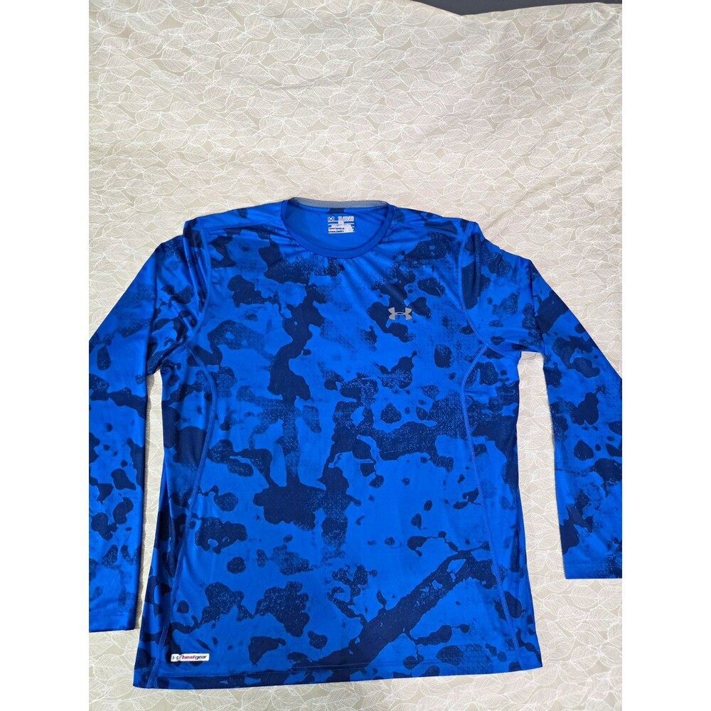 Under Armour HeatGear Men's Compression Fitted Camo L/S Crew Tee 2XL